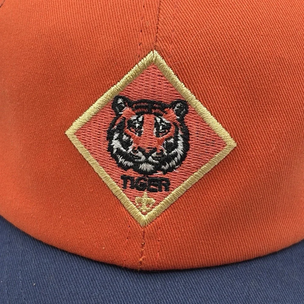 Boy Scouts of America Tiger Cub Scout Hat Navy Blue Orange Adjustable YOUTH  S/M